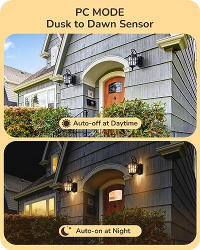 Dusk to Dawn Outdoor Wall Lights 2 (2 Count)