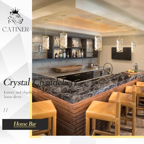 Gold Crystal Pendant Light