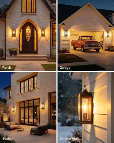 15" Outdoor Wall Light Bronze Porch Light 2 (2 Count)