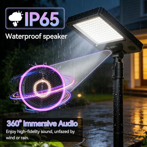 102" Solar Outdoor Street Lights with Speaker