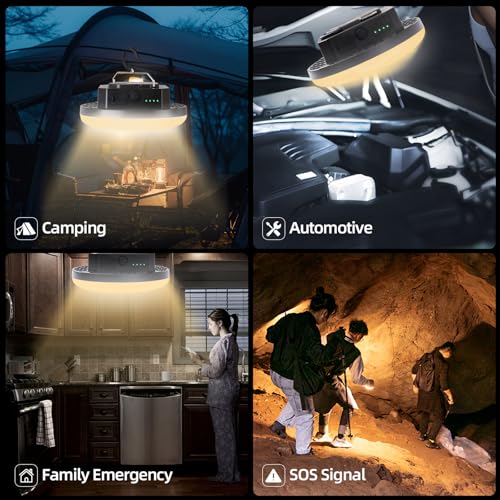 Portable Rechargeable LED Camping Lights for Hanging