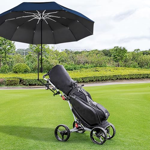 UPF 50+ Golf Umbrella with Adjustable Universal Clamp Portable Umbrellas for Rain