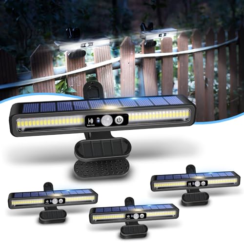 Clip On Solar Lights Outdoor with PIR Motion Sensor (4 Count)