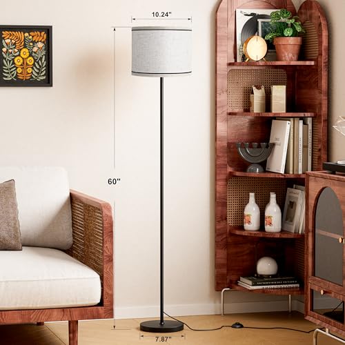 60'' Modern Floor Lamp with Shade