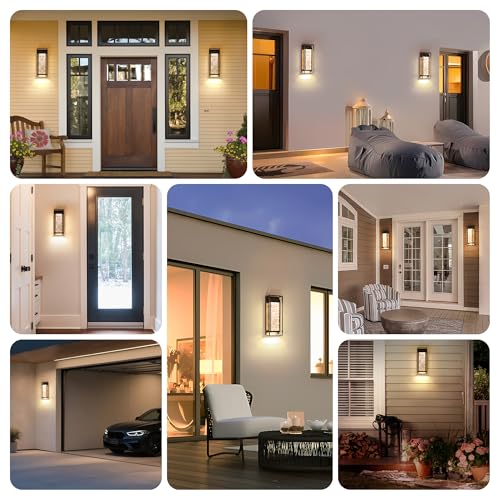 2 Pack Outdoor Wall Light Fixtures (2 Count)