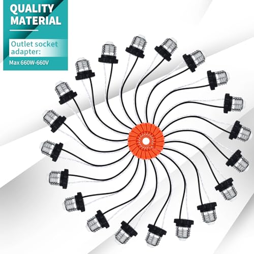 50 Pcs E26 Socket Adapter (50 Count)