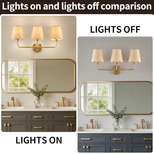 Bathroom Vanity Light Fixtures (Gold)
