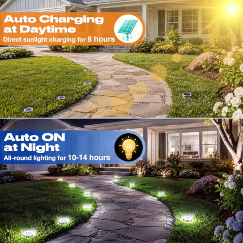 Solar Ground Lights Outdoor Anti