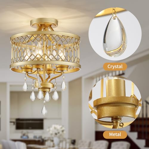 Crystal Ceiling Light Fixture