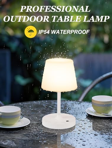 White Cordless Shower Lamp Waterproof