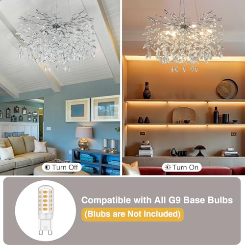 30" Modern Crystal Chandelier