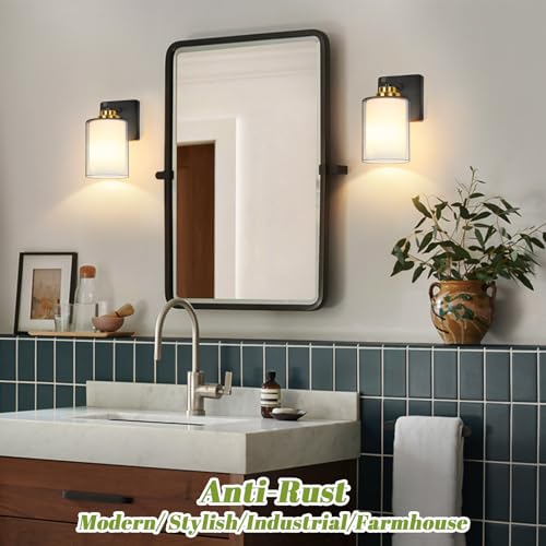 Set of 2 Wall Sconces for Bathroom (2 Count)