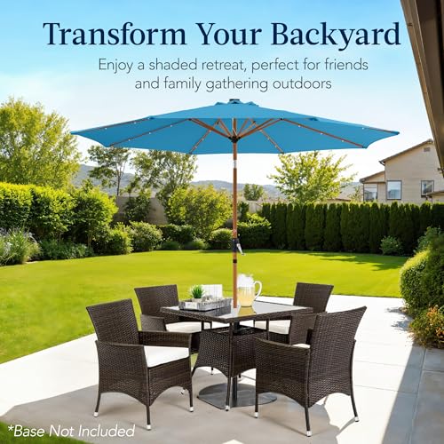 10ft Solar Market Patio Umbrella w