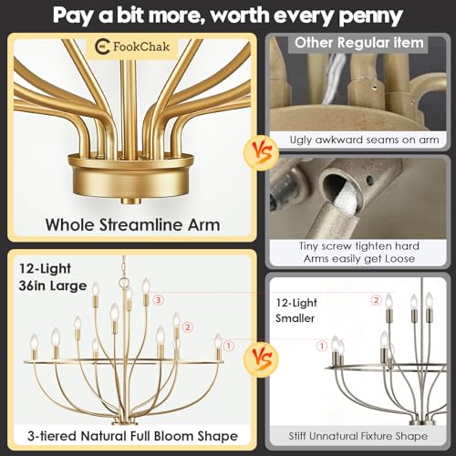 Large Gold Chandelier