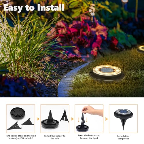 Solar Lights Outdoor Waterproof (8 Count)