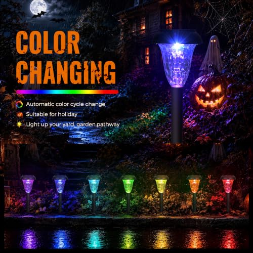 Solar Lights Outdoor Waterproof for Pathway (8 Count)