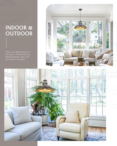 18" Outdoor Pendant Lights for Porch