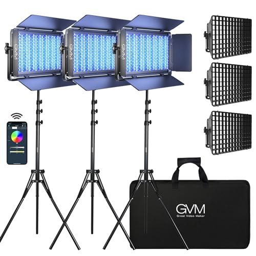 GVM 1500D RGB LED Video Light with Softbox