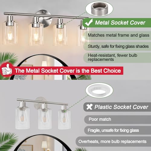 4 Light Bathroom Light Fixtures
