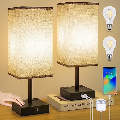 Bedside Table Lamps Set of 2 (2 Count)