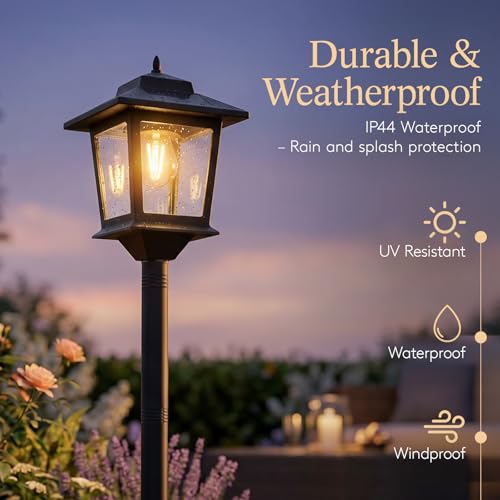 Solar Post Lights Outdoor (2 Count)