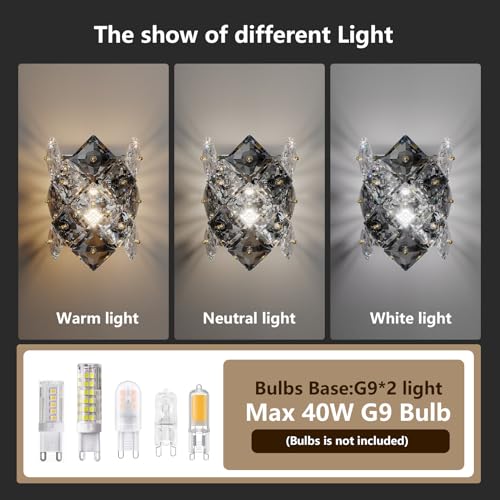 Modern Crystal Wall Sconces (35.274 Ounce)