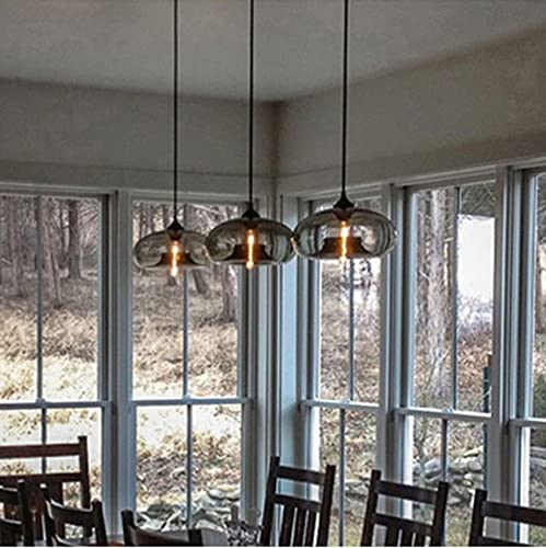 Industrial Pendant Light Shade of Onion Vintage Chandelier E26 Pendant Lighting for Kitchen Island Colorful Glass Cage