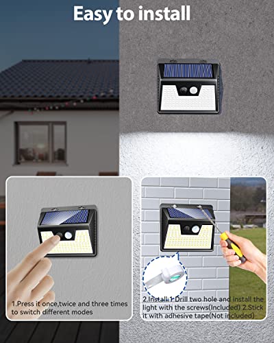 Solar Lights Outdoor Waterproof (4 Count)