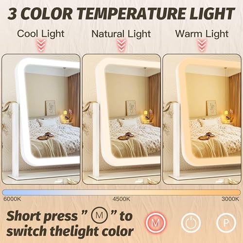 Vanity Mirror with Lights 17''x13'' Makeup Mirror with Lights
