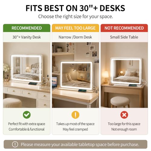 23"x 18" Large Vanity Mirror with Lights