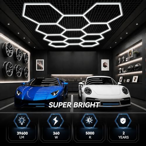 Hexagon LED Garage Light