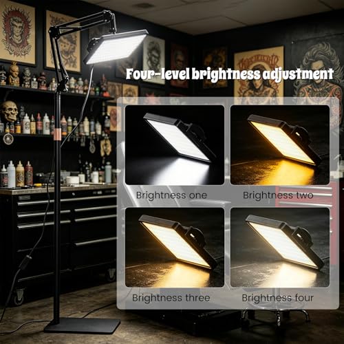 Polarized Tattoo Light with 288 LEDs & 4 Color Temp Modes