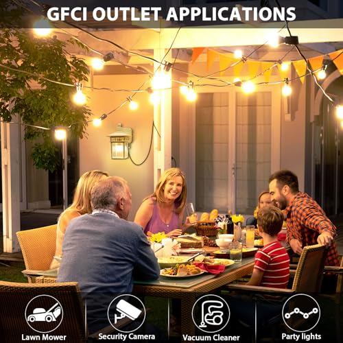 Porch Lights with GFCI Outlet