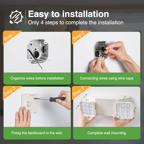 4 Pack Emergency Lights for Business (4 Count)