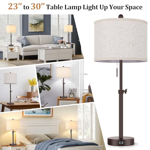 Modern Brown Table Lamps Set of 2 (2 Count)