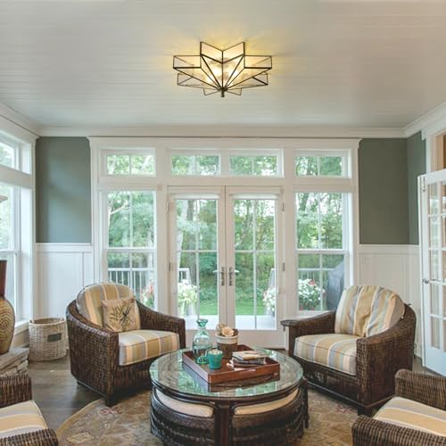 Star Vintage Bronze Ceiling Light