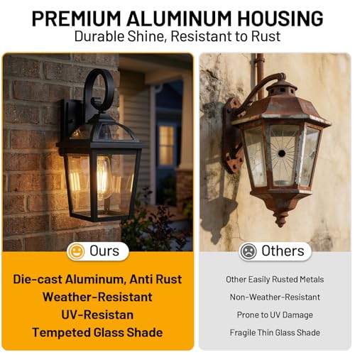Front Porch Lights Outdoor Wall Lights Exterior Wall Sconce Set of 2 (2 Count)