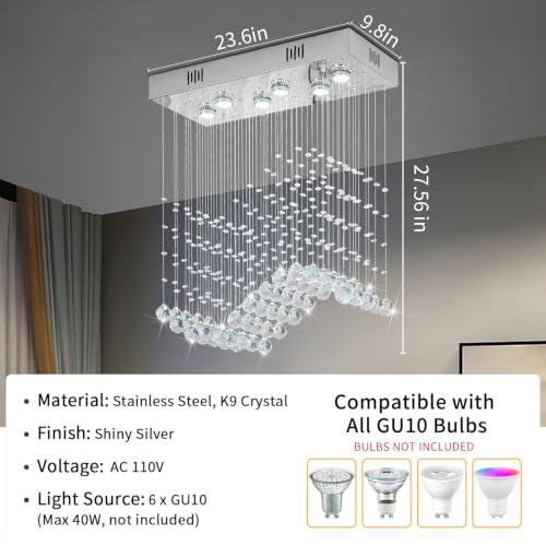 Modern Wave Chandelier
