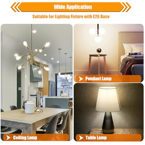 12 Pack 4000K Cool White Dimmable LED Light Bulbs 40W Equivalent (12 Count)