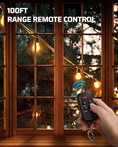 Remote Dimmer Plug for Outdoor String Lights