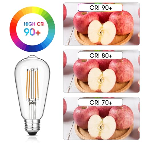 Vintage LED Edison Bulbs 6W (6 Count)