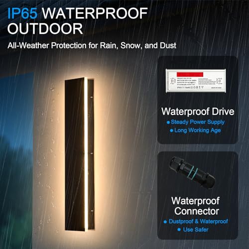 Modern Outdoor Wall Lights (2 Count)