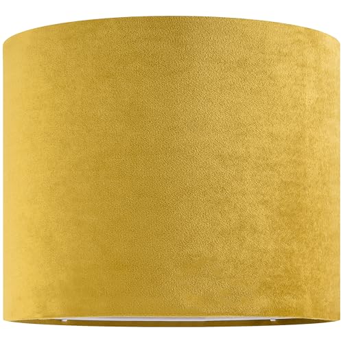 Gold Velvet Drum Lamp Shade