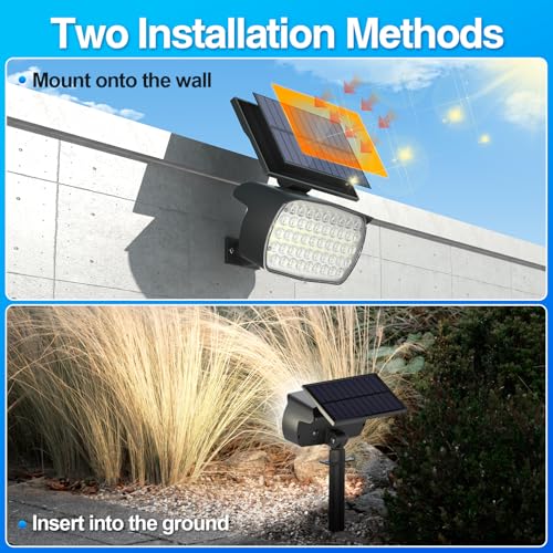 108 LED Solar Spot Lights Outdoor (6 Count)