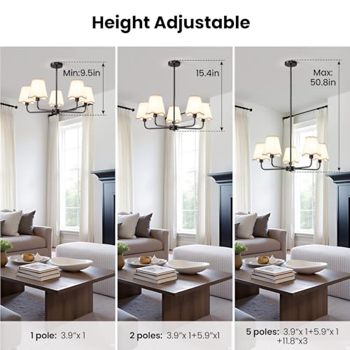 Black Chandelier for Dining Room