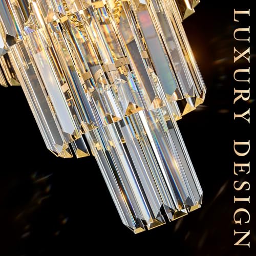 12" Modern Crystal Chandeliers