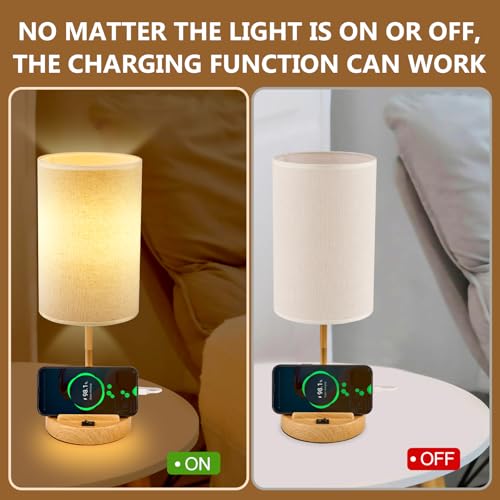 Table Lamp with 3 USB Charging Ports (2 Count)