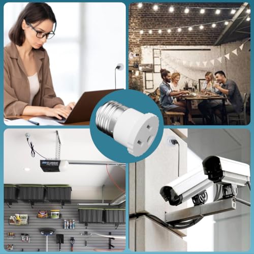 16 Pack Light Socket Plug Adapter