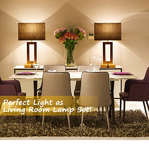 22'' Black&Gold Lamps for Bedrooms Set of 2 (2 Count)