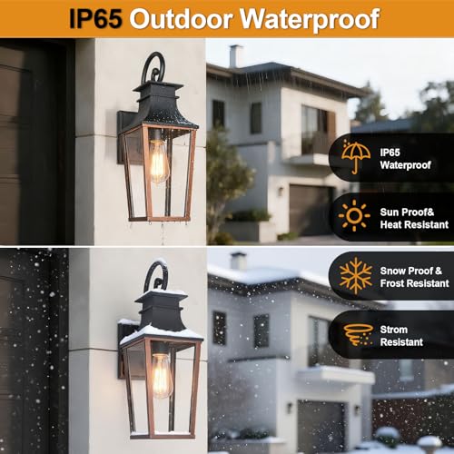 ALVIME 19 Inch Bronze Outdoor Wall Lights